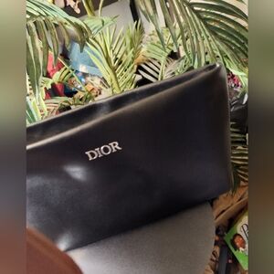 Dior soft leather makeup bag
